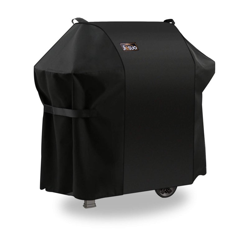 Jiesuo 7106 BBQ Gas Grill Cover for Weber Spirit 200 and 300 Series & Genesis Silver A/B: Heavy Duty Waterproof 52 Inch 3 Burner Barbecue Grill Cover - Image 1